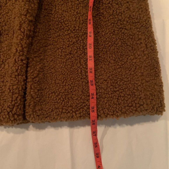 J. Crew Teddy Sherpa Coat Size XXS Cozy Chestnut Brown - Picture 10 of 11